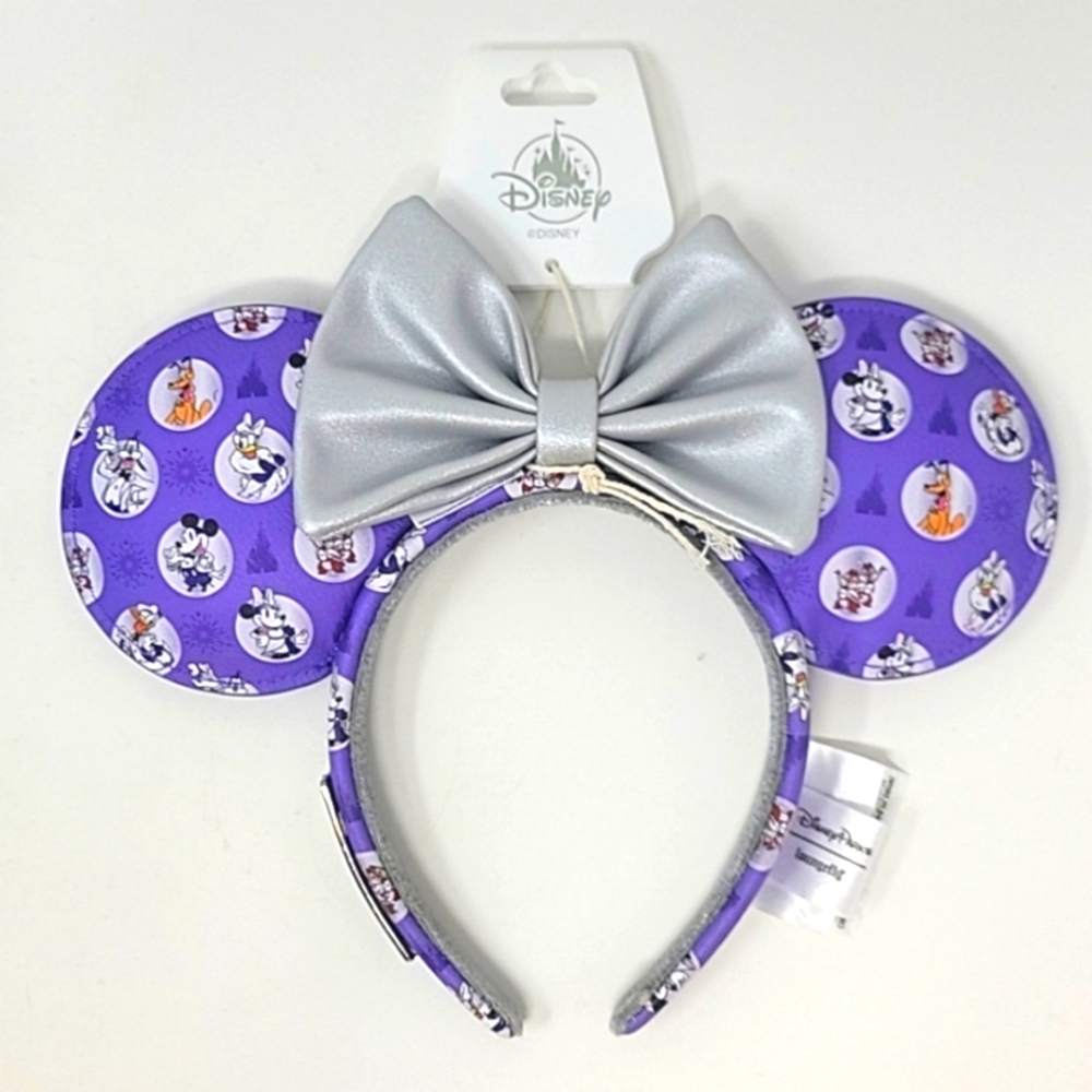 NWT Disney Parks Loungefly 100th Anniversary Minnie Mouse Ears Mickey & Friends